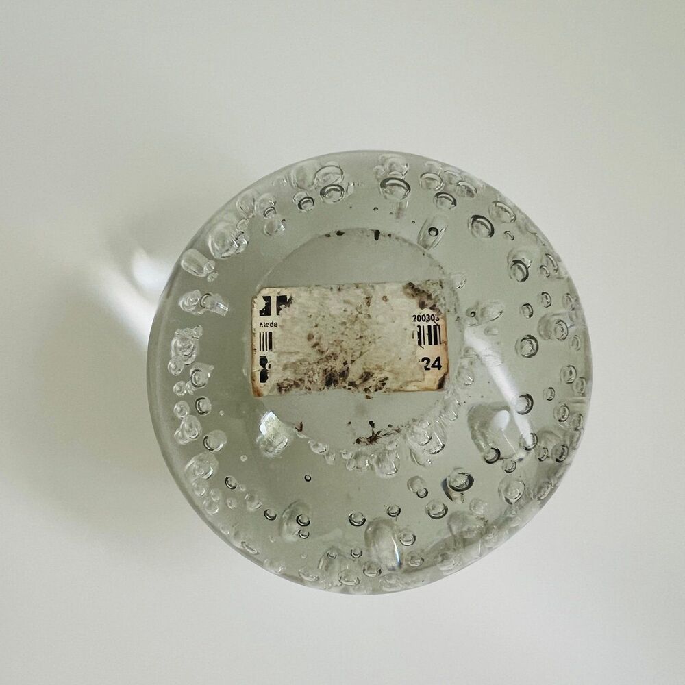 IKEA MAKTA Clear Glass Sphere Controlled Ball Bubble Paperweight - Picture 3 of 3